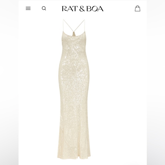 Rat & Boa OLYMPIA SEQUIN DRESS - Picture 3 of 6